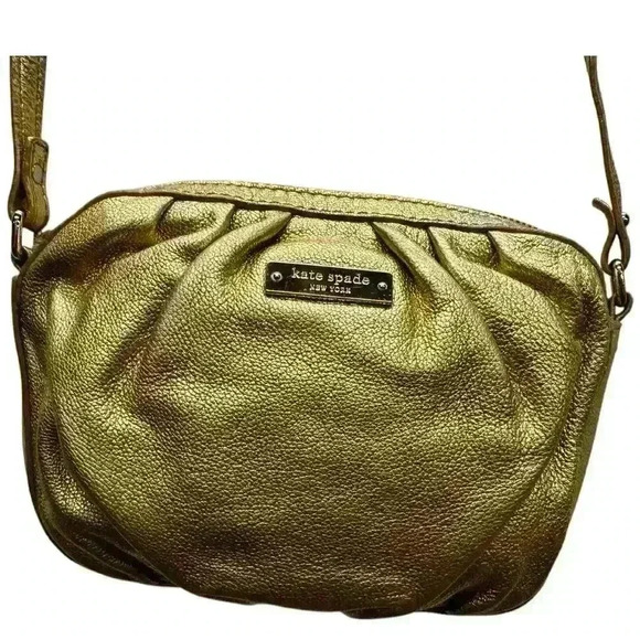 Kate Spade Handbags - Kate Spade Gold Metallic Crossbody Purse